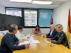 Ginés Campillo, alcalde de Mazarrón y la concejal de Política Social,  María Isabel Carrillo, se reúnen con la directora general de Vivienda y  Arquitectura, María Dolores Gil